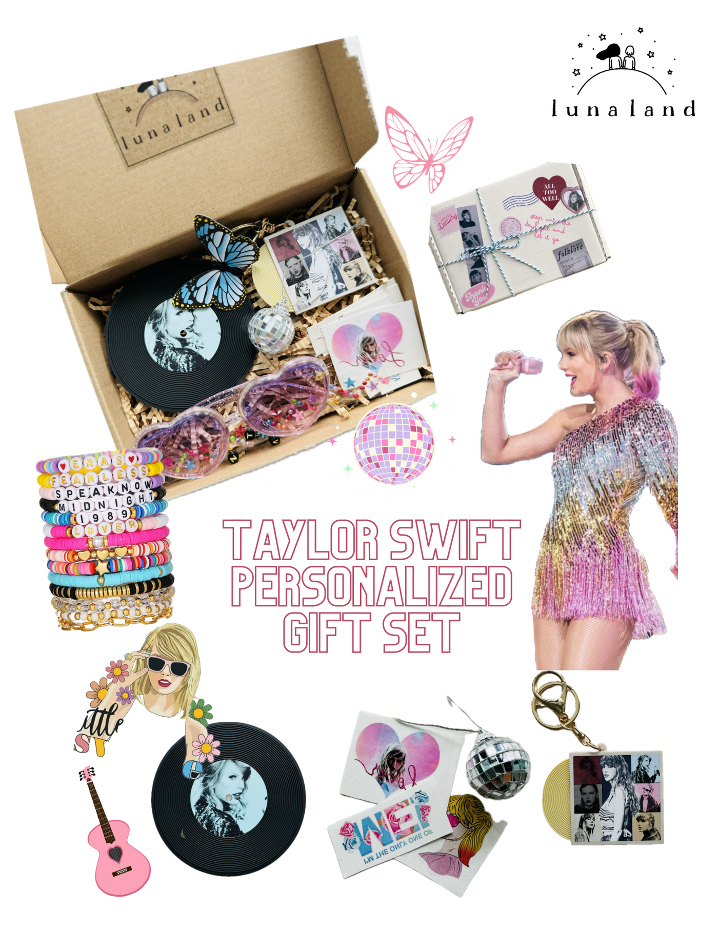 Return / Goodie gift: Taylor Swift inspired gift set (< 20 boxes)