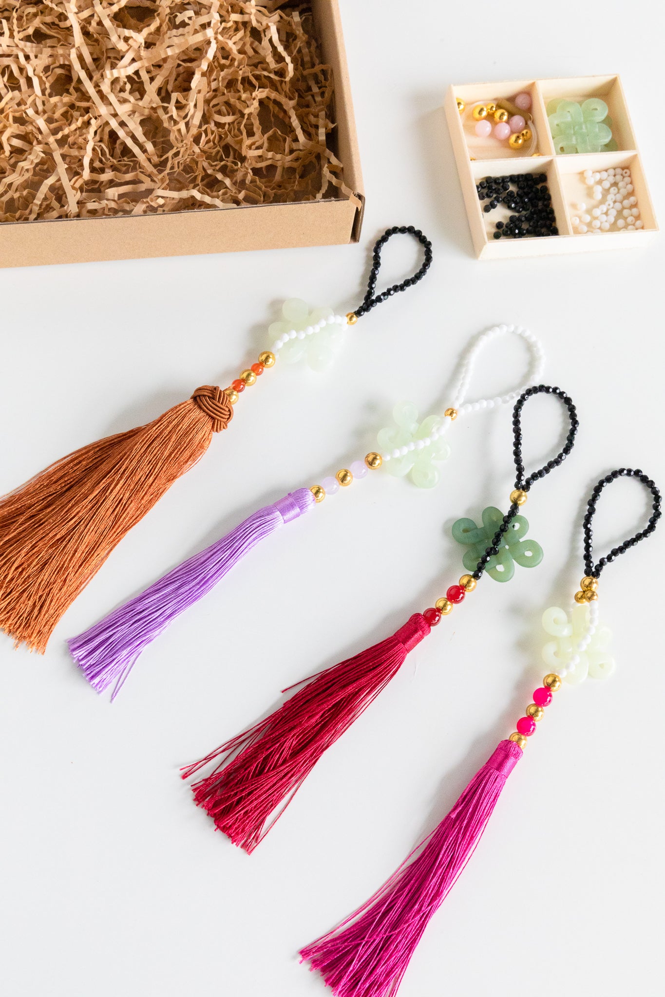 JADE STONE TASSELS DECORATION DIY KIT