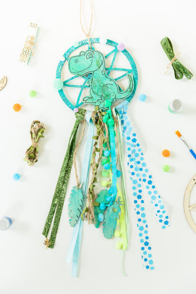 DINO THEMED DREAMCATCHER DIY KIT